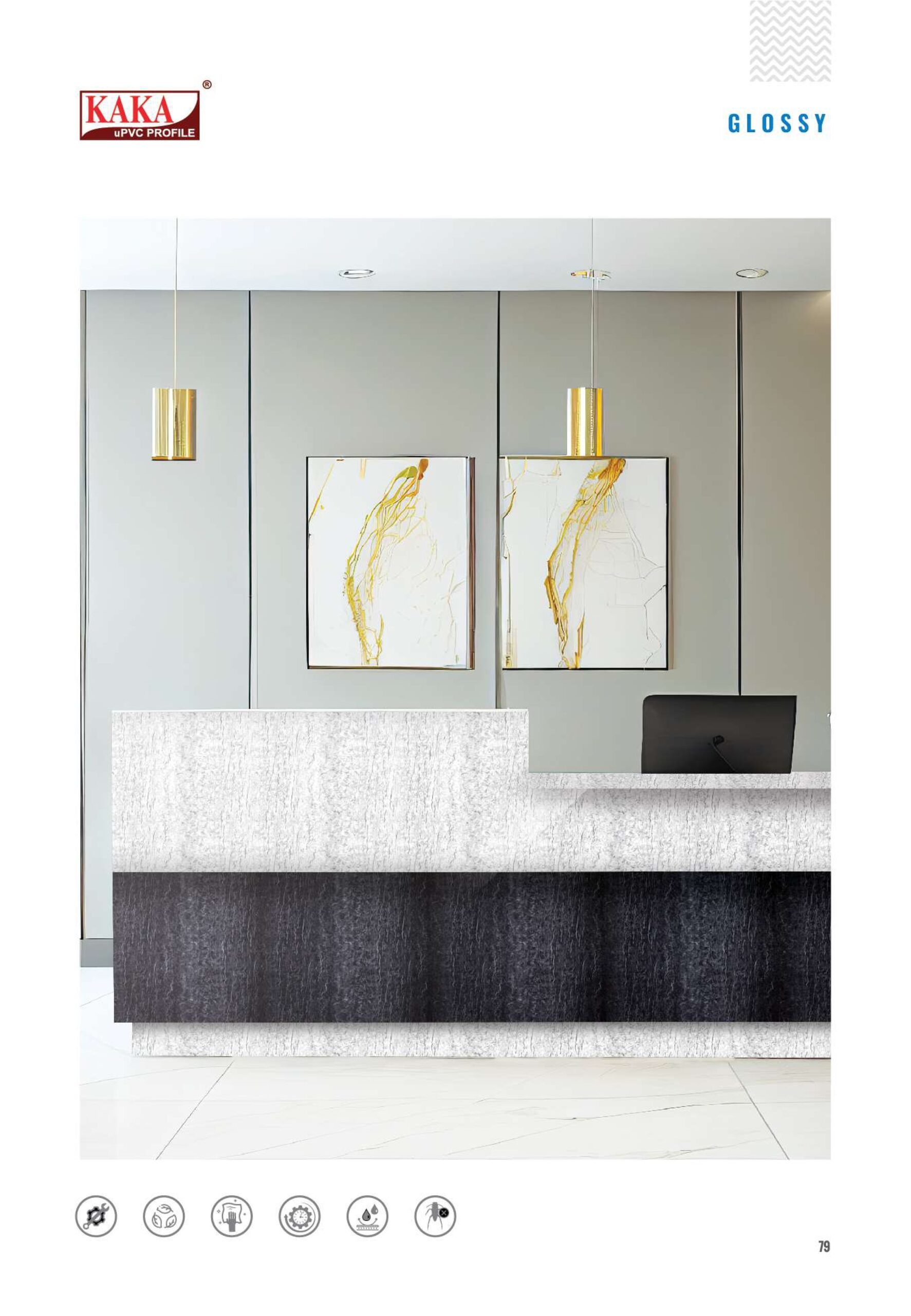 Kaka UPVC vivid Color Interiors - Glossy and Stone Gloss - Image 11